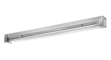 Langrechteckige LED-Leuchte von Alfred Pracht Lichttechnik GmbH für spezielle Anwendungsgebiete, silberfarben.